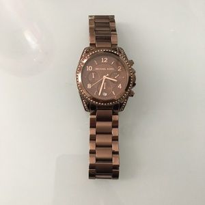 Michael Kors Women's 'Blair'  Dark Rosegold Watch